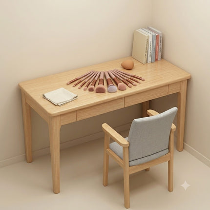 Solid Wood Computer Desk Home Office Table