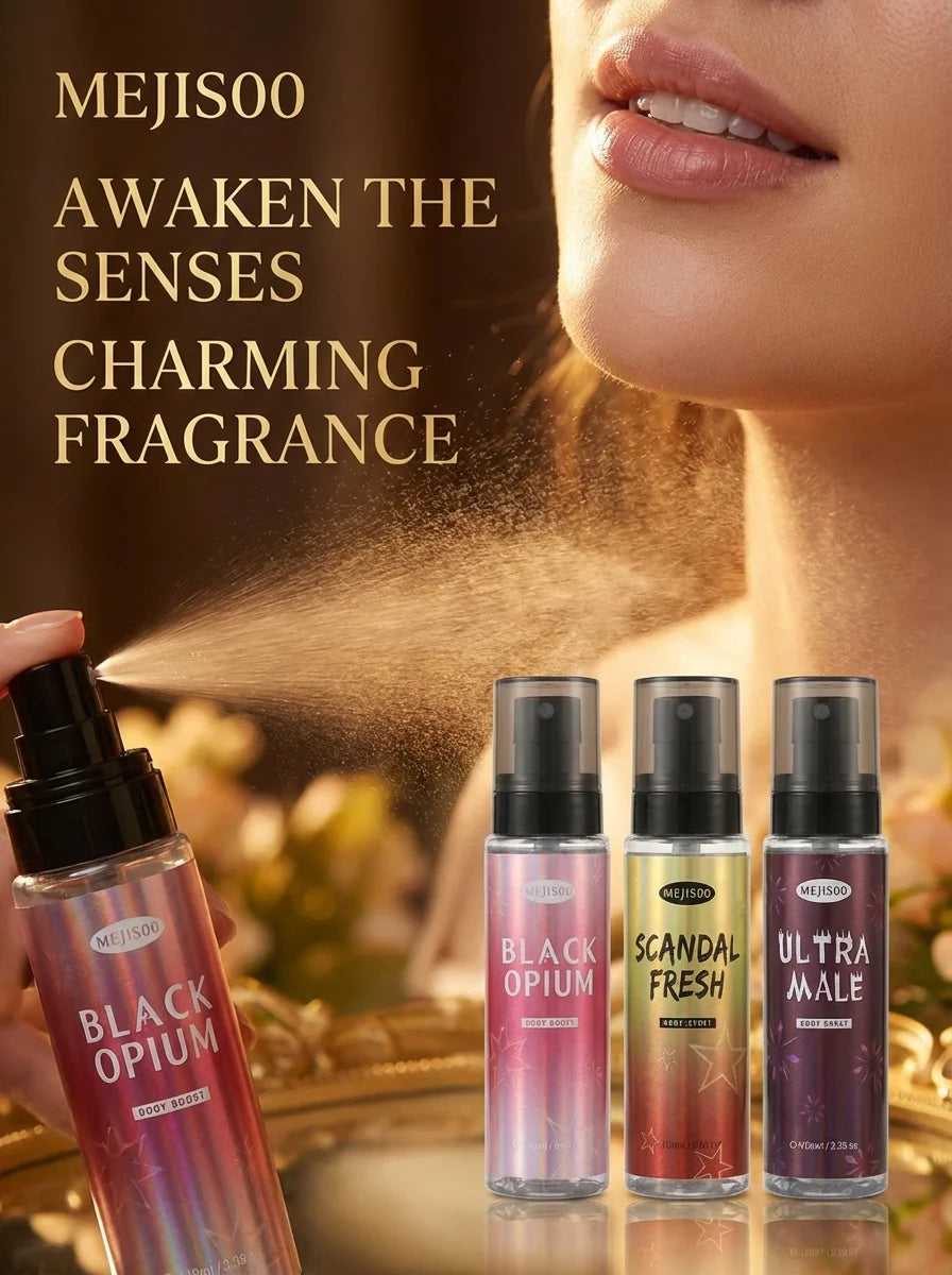 Unisex Body Fragrance Perfume Spray with Fresh Natural and Long-Lasting Deodorant Small and Portable Suitable for Use on Dates