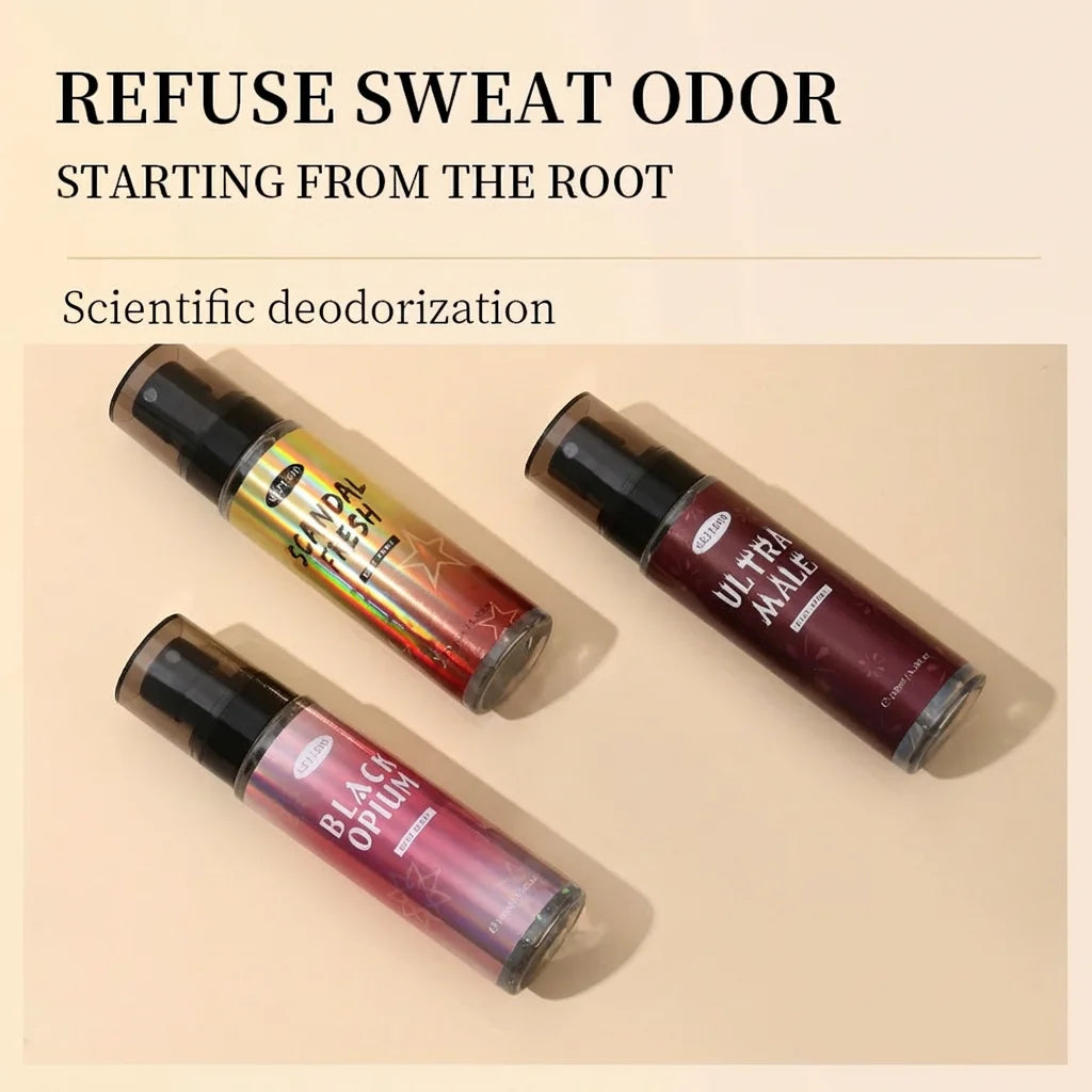 Unisex Body Fragrance Perfume Spray with Fresh Natural and Long-Lasting Deodorant Small and Portable Suitable for Use on Dates