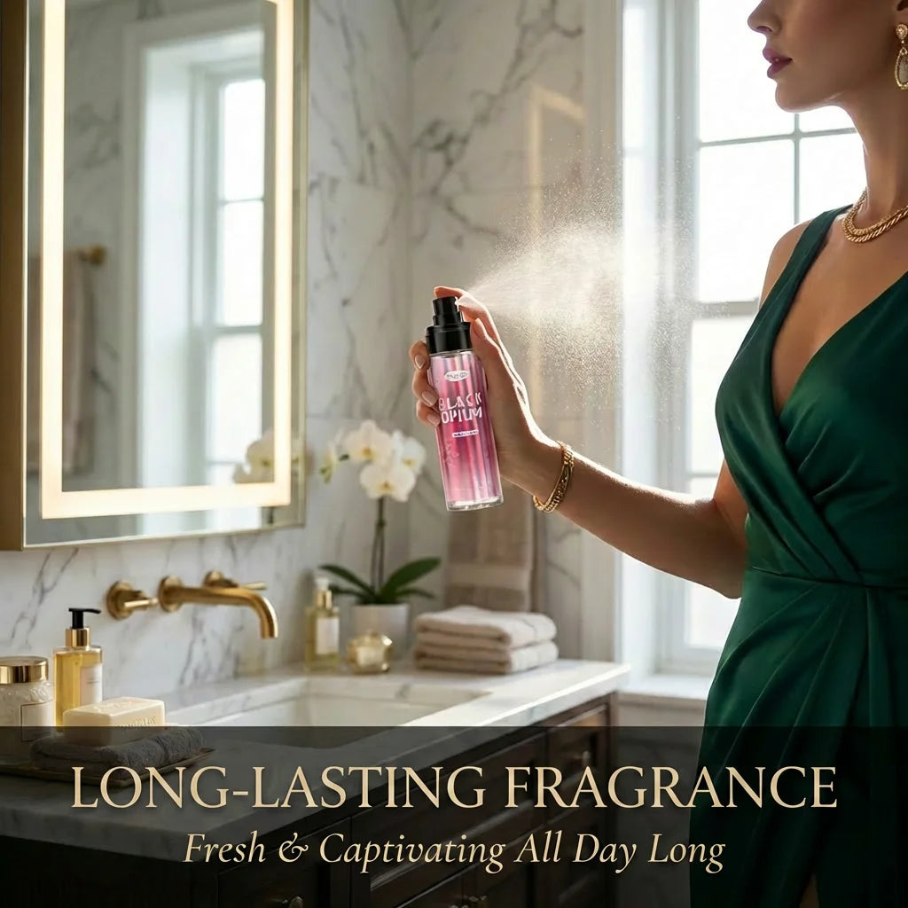 Unisex Body Fragrance Perfume Spray with Fresh Natural and Long-Lasting Deodorant Small and Portable Suitable for Use on Dates