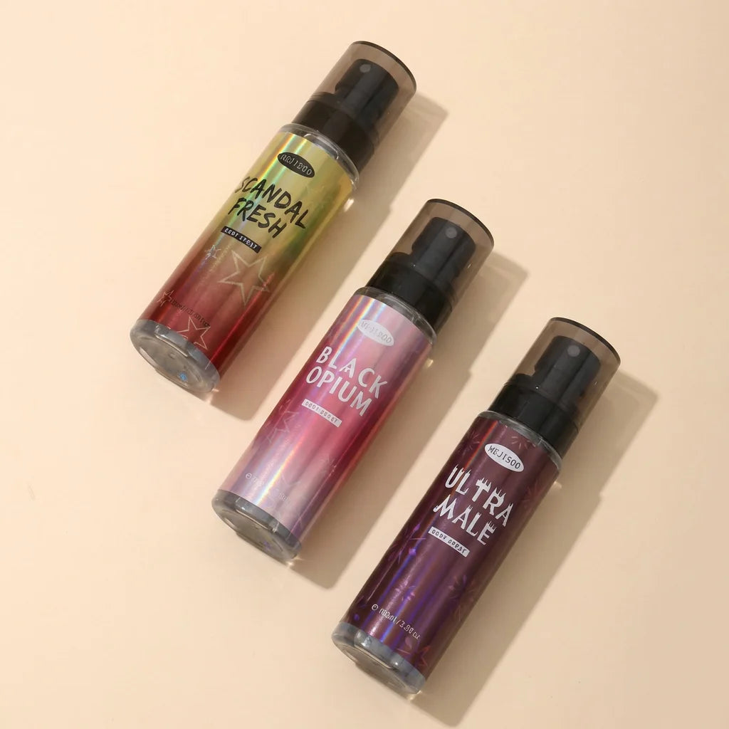 Unisex Body Fragrance Perfume Spray with Fresh Natural and Long-Lasting Deodorant Small and Portable Suitable for Use on Dates