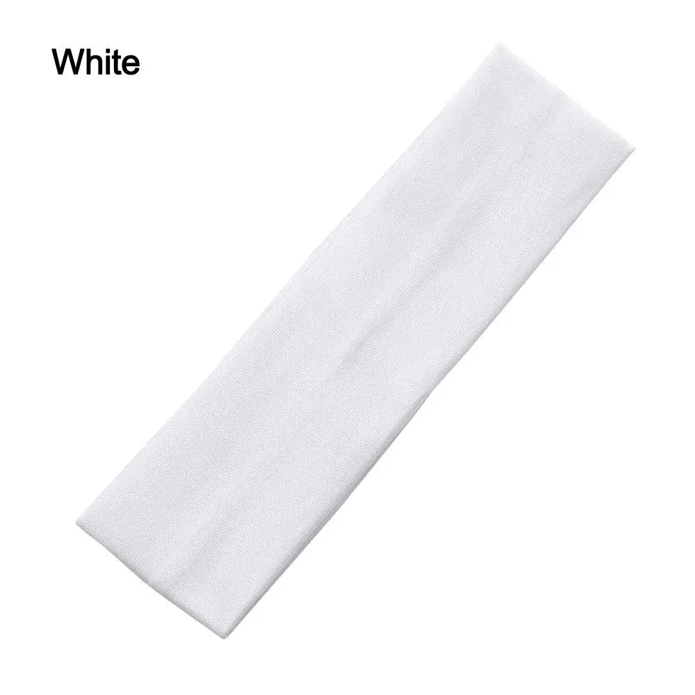 1PC Ribbon Fitness Yoga Headwear Sports Headbands Yoga Hair Bands Elastic Solid Color