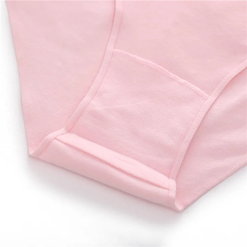 1PC Cotton Women Briefs Underwear Comfortable Women Panties Plus Size Female Underpants 7 Solid Color Breathable Lingerie M-2XL