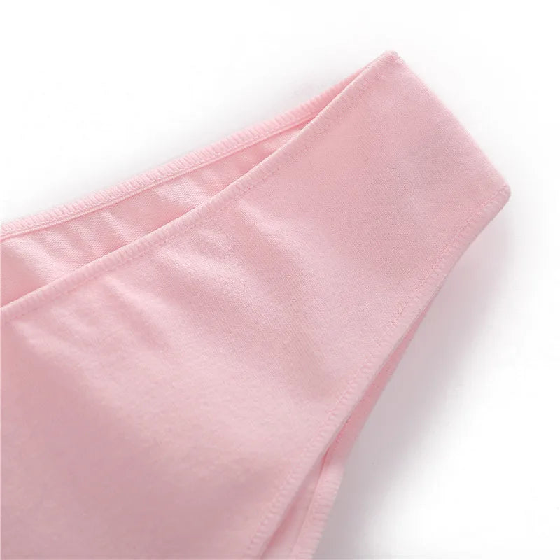 1PC Cotton Women Briefs Underwear Comfortable Women Panties Plus Size Female Underpants 7 Solid Color Breathable Lingerie M-2XL