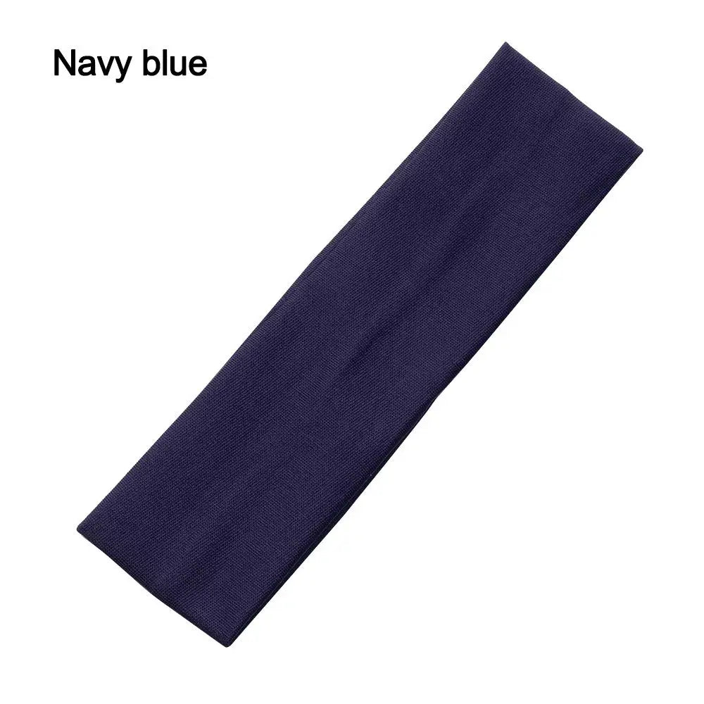 1PC Ribbon Fitness Yoga Headwear Sports Headbands Yoga Hair Bands Elastic Solid Color