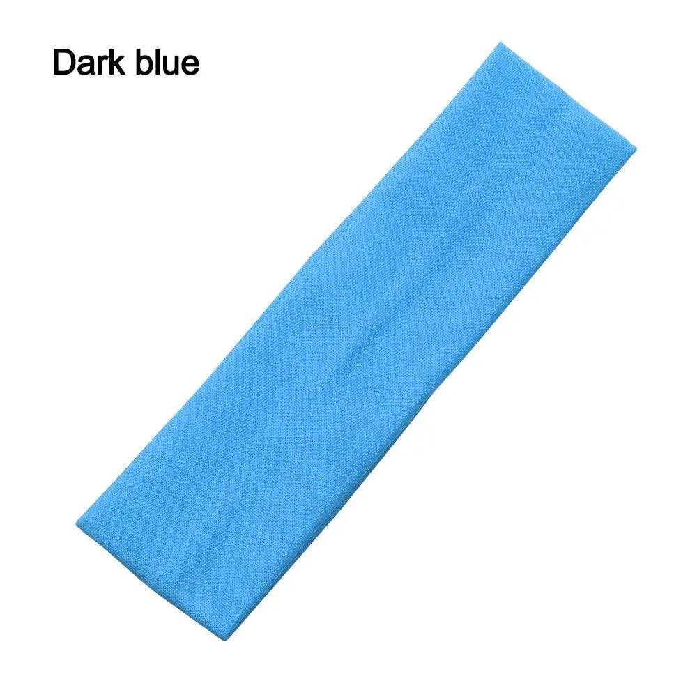 1PC Ribbon Fitness Yoga Headwear Sports Headbands Yoga Hair Bands Elastic Solid Color
