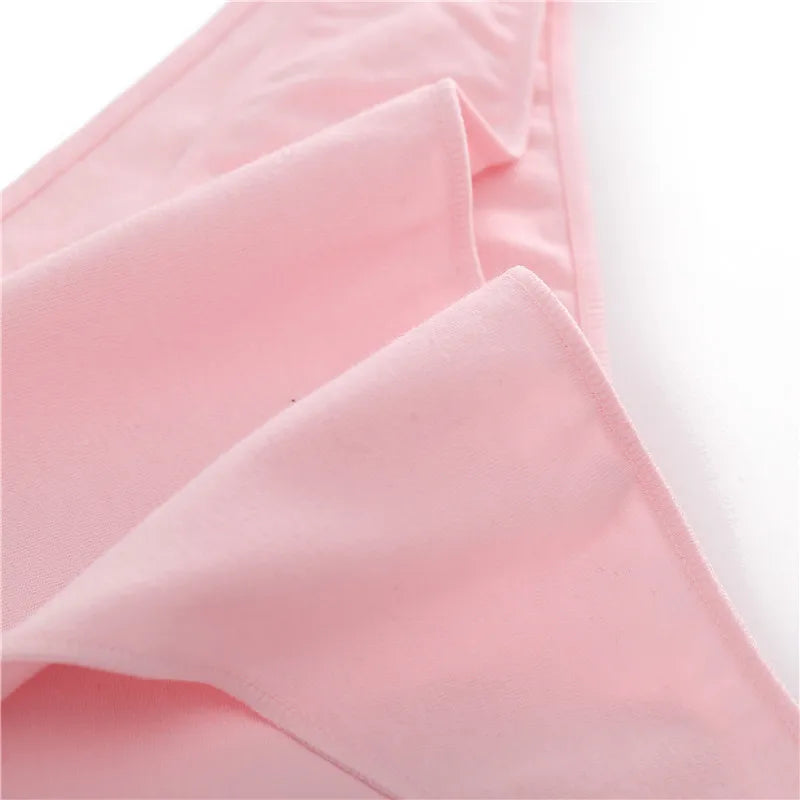 1PC Cotton Women Briefs Underwear Comfortable Women Panties Plus Size Female Underpants 7 Solid Color Breathable Lingerie M-2XL