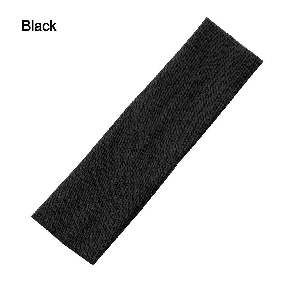 1PC Ribbon Fitness Yoga Headwear Sports Headbands Yoga Hair Bands Elastic Solid Color