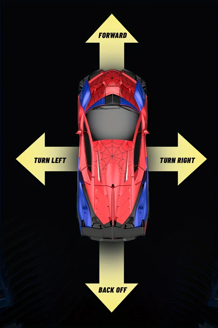 MESIONDY 1:18 Scale RC Car One Button Transform 360 Spin LED Lights 2.4GHz USB Rechargeable for 8-12 Yrs