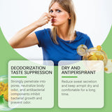 Refreshing Deodorant Balm Stick Natural Bergamot All Day Anti-Odor Easy Apply Pocket Size Portable Underarm Fragrance Balm Stick