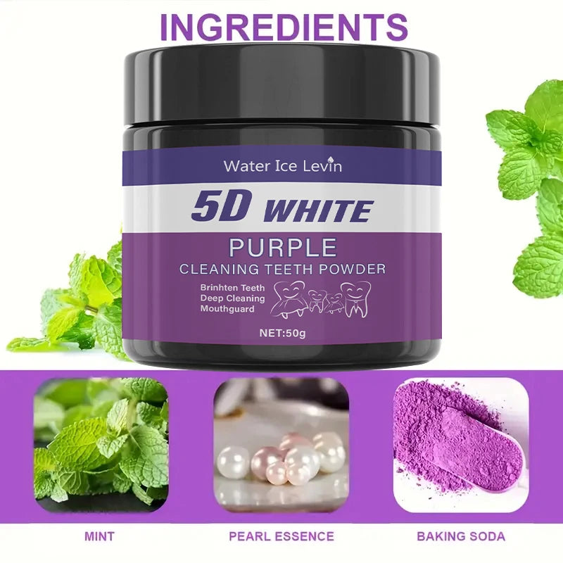 Purple Whitening Teeth Powder