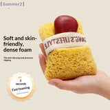 Ultra Soft Bath Sponge With Non-Slip Cotton Strap Rich Foaming Body Scrubber Multi-use Shower Exfoliating Body Cleansing Tool{S}
