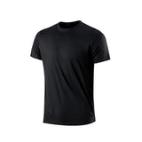 Men's Quick Dry Short Sleeve Gym Running Moisture Wicking Round Neck T-Shirt Training Exercise Gym Sport Shirt Tops Lightweight