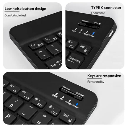 Universal Wireless Bluetooth Keyboard & Mouse Combo for Laptop, Tablet & Desktop