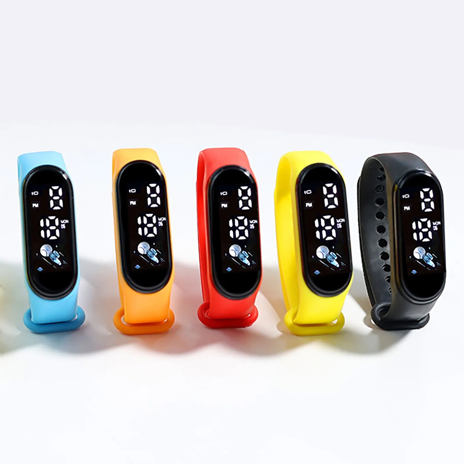 Children'S Smart Sports Watch Outdoor Electronic Fitness Smart Silicone Bracelet Children'S Waterproof Multifunctional Watch