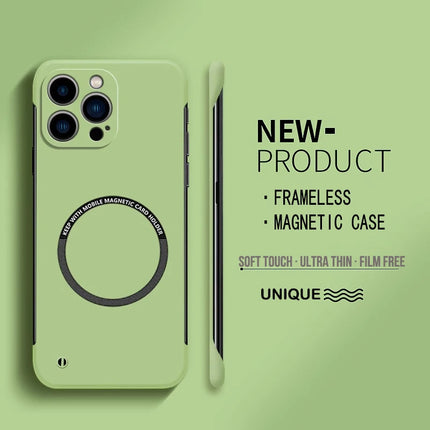 Iphone Ultra Thin Hard PC Magnetic Frameless for all iphone Case with Magsafe