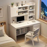 Precise Desk Home Modern Simple Bookshelf Integrated Student Bedroom Learning to Write With Drawing Desk Office Computer Desk