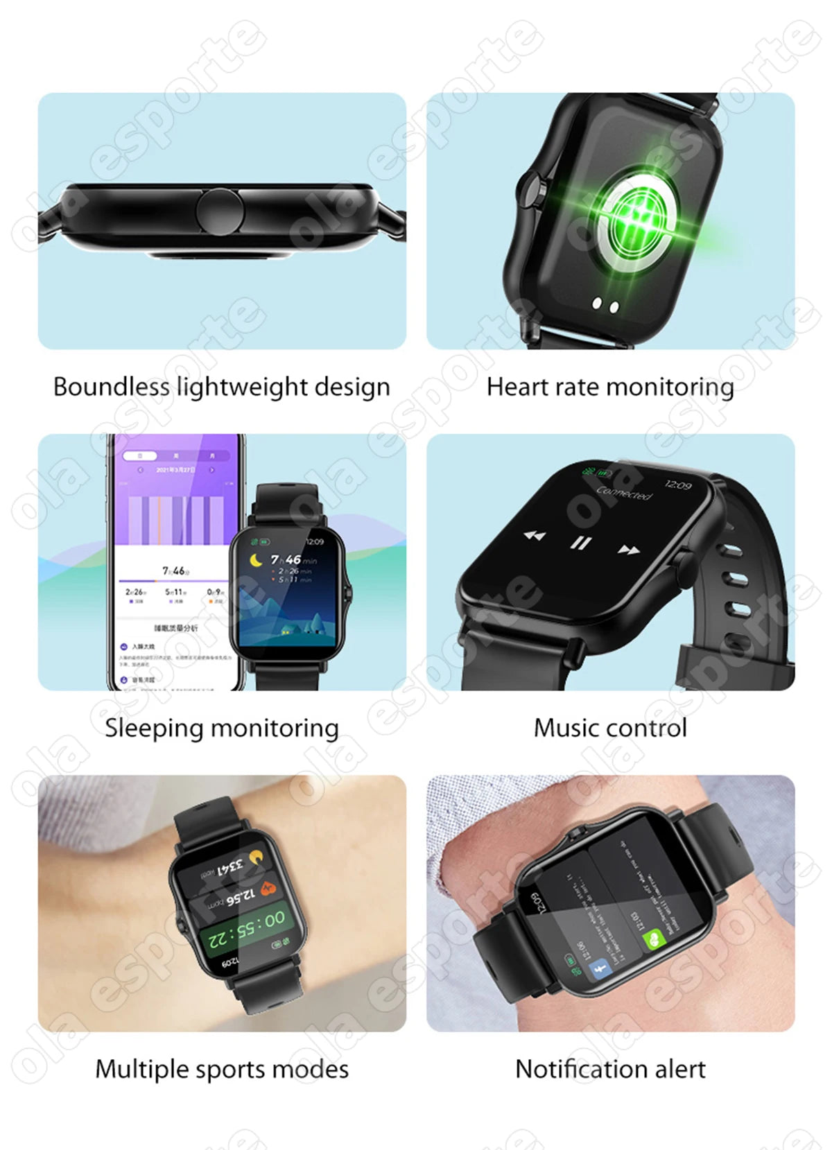 2026 Smart Watch Android IOS Phone 1.83 Inch Color Screen Bluetooth Answer Call Fitness Watches Tracker Smartwatch Women Men New