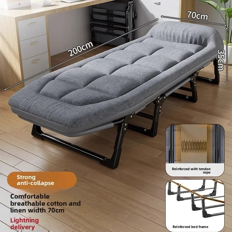Household GoodsLunch Break Folding Bed Office Single Recliner Portable Hospital Escort March Dual-purpose Nap Bed