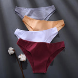 1PC Cotton Women Briefs Underwear Comfortable Women Panties Plus Size Female Underpants 7 Solid Color Breathable Lingerie M-2XL