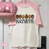 Katseye t-shirt girl 2000s anime hip hop Pastel harajuku  t shirt 2000s Retro harajuku aesthetic