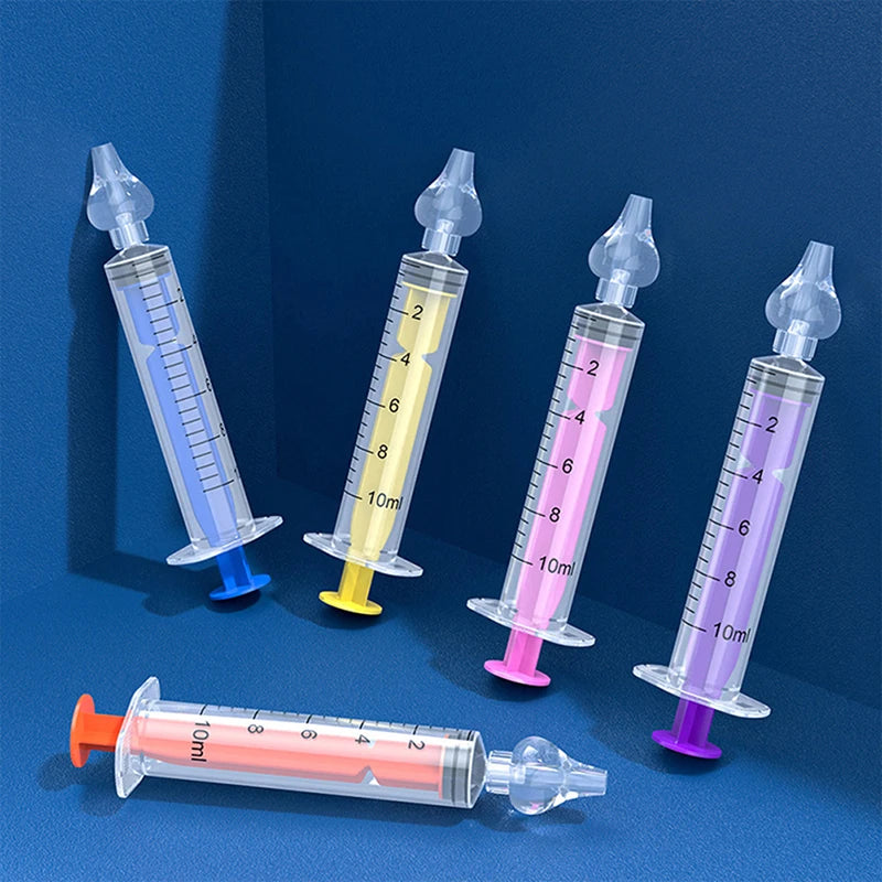 Silicone Nasal Aspirator Baby Syringe Type Nose Cleaner Newborn Rhinitis Washer
