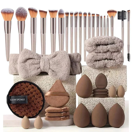 33PCS Professional Makeup Brush & Beauty Blender Set