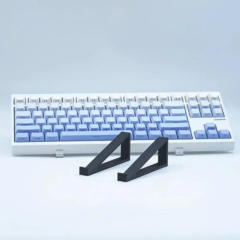 preferred1 Pair Portable Adjustable Keyboard Risers NonSlip Accessories Ergonomic Stand for Computer Office Table Easy Setup