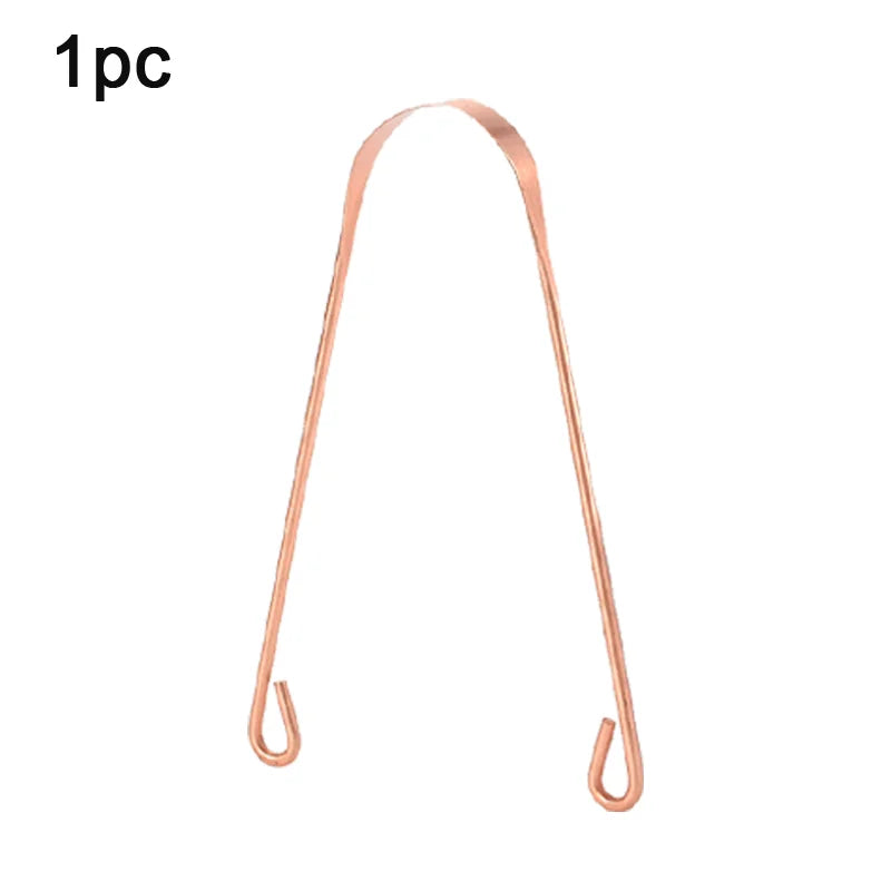 1/3Pcs Pure Copper Tongue Scraper With Metal Box Oral Cleaner Brush Fresh Cleaning Hygiene High Quality Tounge Scraper 3 styles