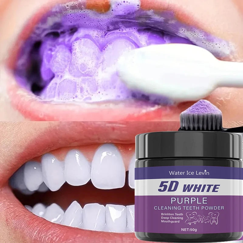 Purple Whitening Teeth Powder