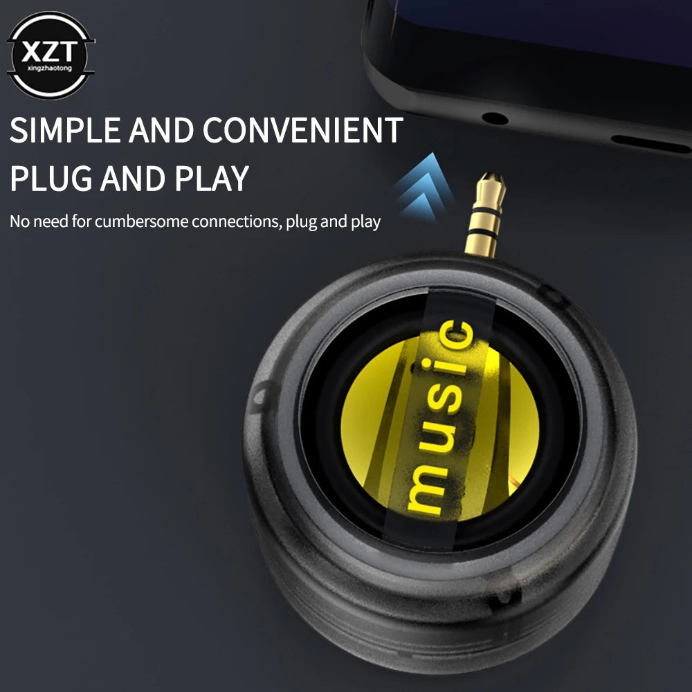 Mini Sound box 3.5mm AUX Rechargeable Speakers Portable Stereo Megaphone Player Speaker Subwoofer for PC Phone Laptop Soundbar