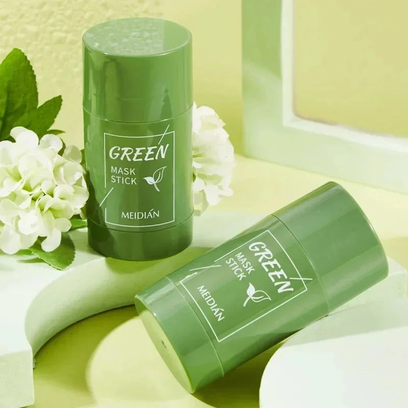 Original Facial Remove Blackhead Green Tea Solid Mask Treat Acne Blemish Black Dots Clean Stick Cream Shrink Pores Skin Care