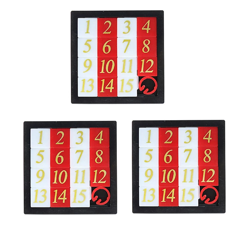 Number Sliding Puzzle Game Huarong Road Brain Teaser IQ Test Montessori Educational Toys Classroom Prizes For Students