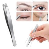 Eyebrow Hair Tweezers, Hair Clippers Grooming Scissor for Men and Women, Stainless Steel Eyebrow Clippers Tweerzers