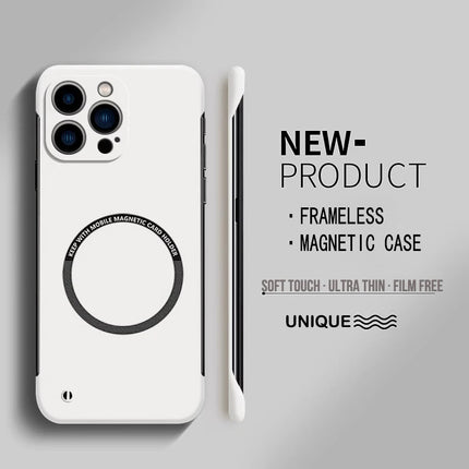 Iphone Ultra Thin Hard PC Magnetic Frameless for all iphone Case with Magsafe