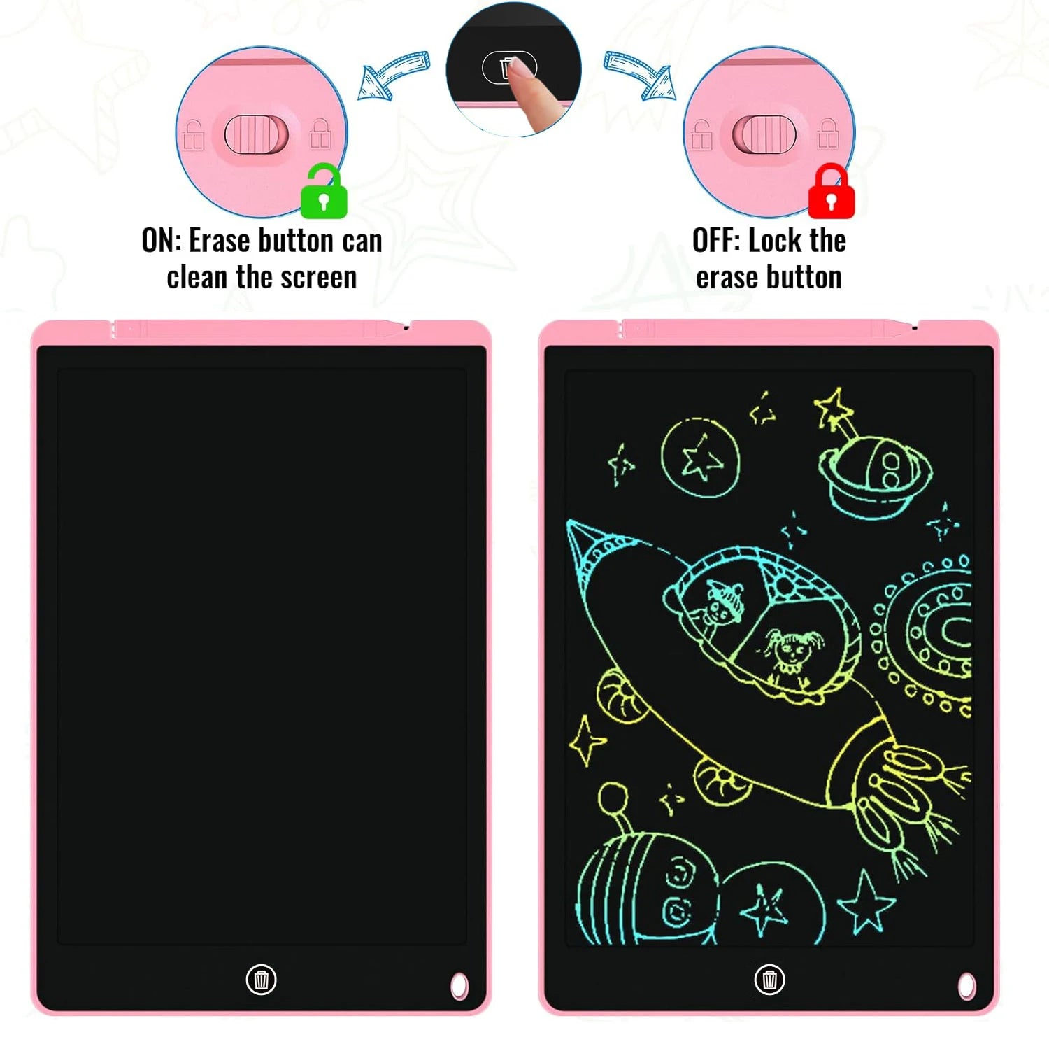 12 Inch / 8.5 Inch LCD Writing Board Drawing Tablet Colorful Doodle Board Eye Protection Learning Gifts for young people