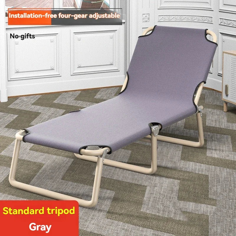 Household Goods Lounge Chair, Outdoor Camping, Simple Folding Bed,  Single Bed, Office Nap, Nap Bed, Marching Bed