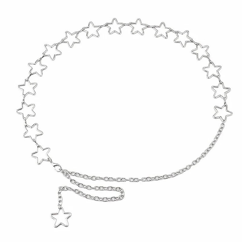 Retro Versatile Ethnic Style Metal Bohemian Waist Chain Belt For Women Fashion Sweater Chain Waist Seal Body Decor Accessories