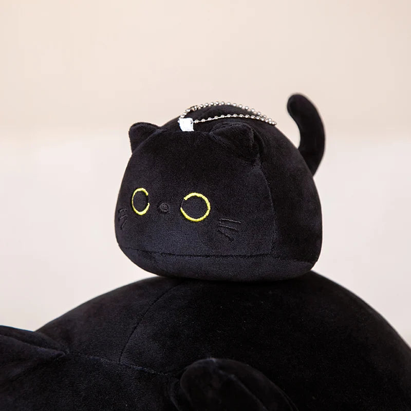 Cartoon Black Cat Plush Toy Animal Girl Dormitory Sleeping Plush Toy Pillow Office Home Sofa Cushion