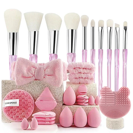 33PCS Professional Makeup Brush & Beauty Blender Set
