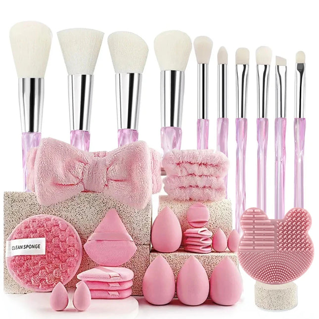 33PCS Professional Makeup Brush & Beauty Blender Set