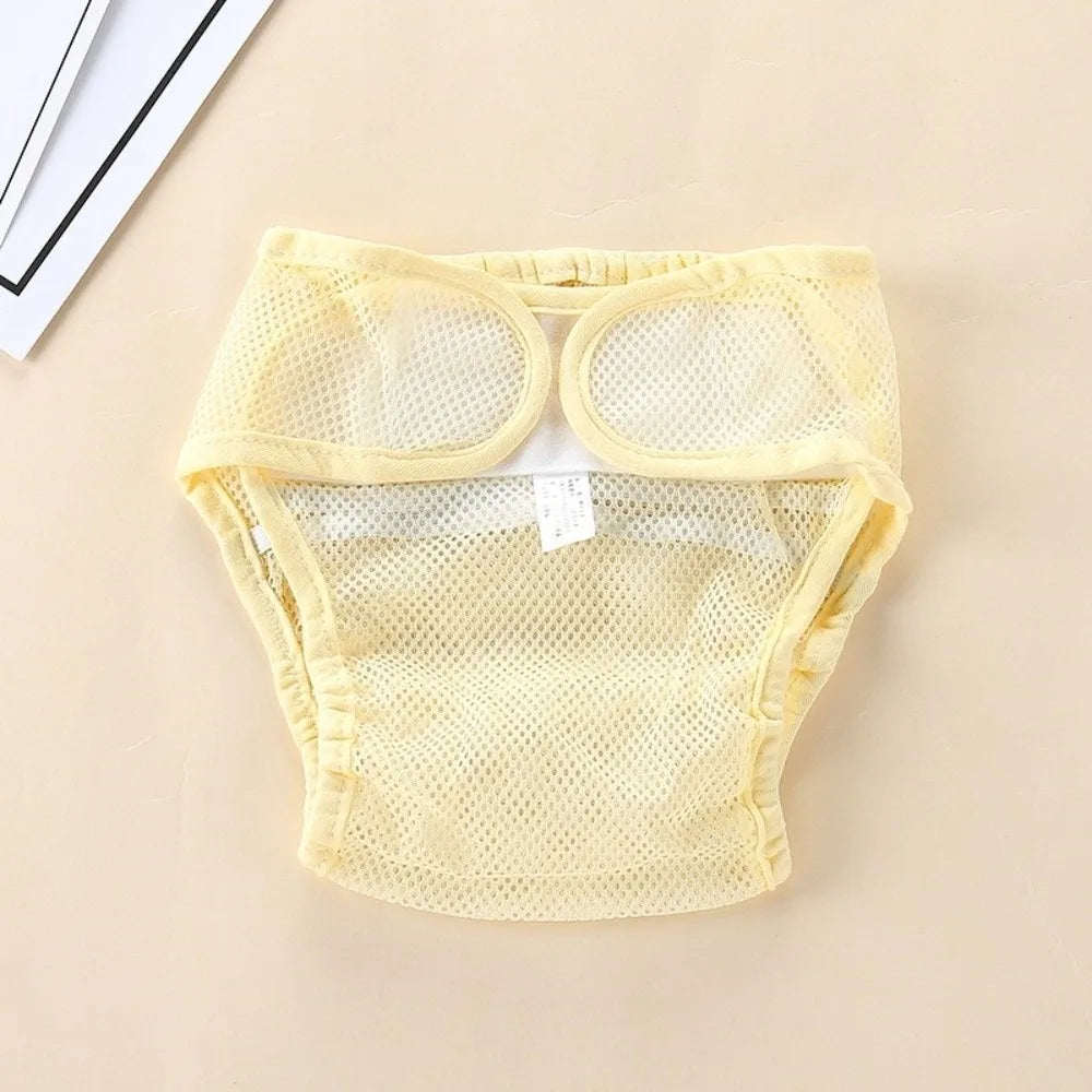Baby Mesh Baby Diaper Washable Breathable Newborn Training Pants Cotton Reusable Cloth Nappies Toddler Stuff