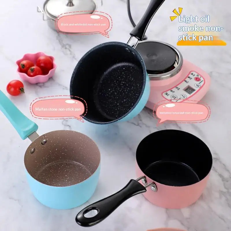 Portable Omelette Pan Mini Nonstick Cast Iron Skillet With Handle For Induction & Gas Cooktops Children Breakfast Pot【Homeclub】