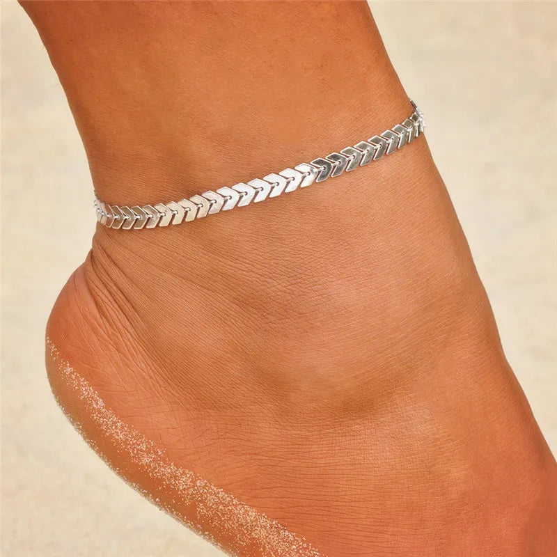 Modyle Fine Sexy Anklet Ankle Bracelet Cheville Barefoot Sandals Foot Jewelry Leg Chain On Foot Pulsera Tobillo For Women