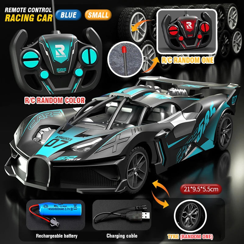 RC Car High Speed Sports Remote Controlled Mini Scale Model Vehicle Electric Drift Racing Car Toys for Boys Kids Birthday Gifts