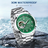 LIGE Fashion Luxury Mechanical Wristwatches Business Automatic Movement Hollow Waterproof Classic Casual Man Watch Reloj Hombre