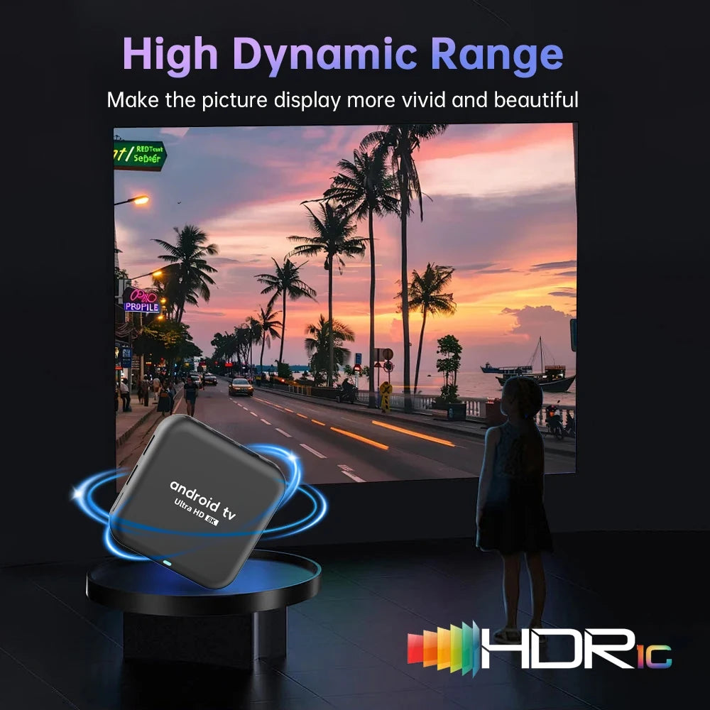 Android 16 Smart TV Box Q18 RK3518 Chip 8GB+256GB 8K Media Player Google Voice Assistant Dual WiFi BT 6.0 Very Fast Set Top Box