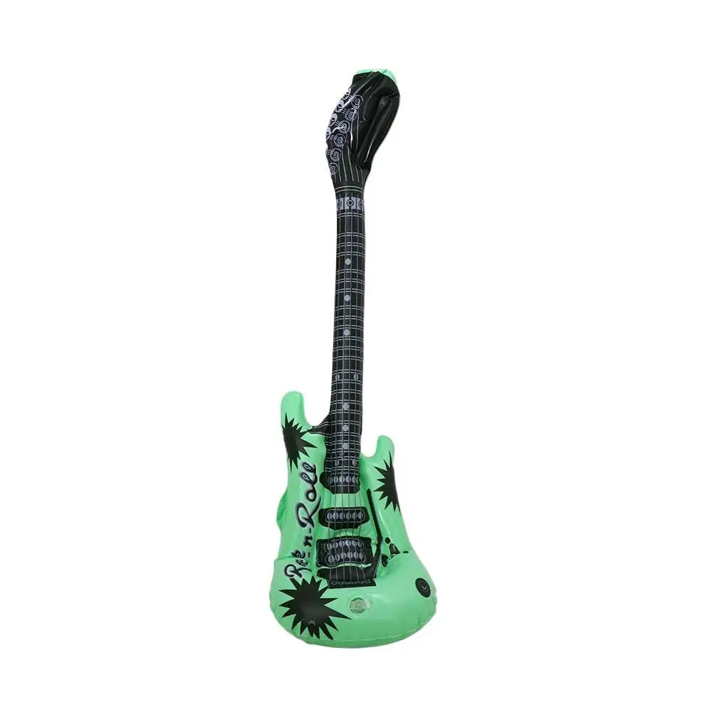 PVC Inflatable Musical Instrument Toys Random Color Inflatable Inflatable Guitar Balloon Creative Decorative