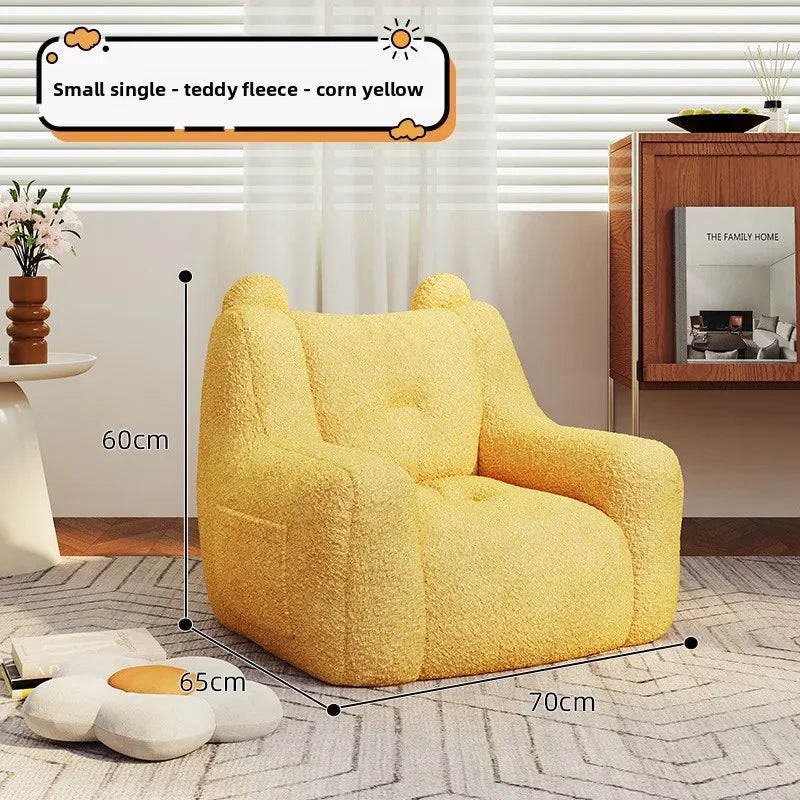 Adult sofa lazy sofa chair reading book corner small sofa chair bedroom cartoon lazy seat