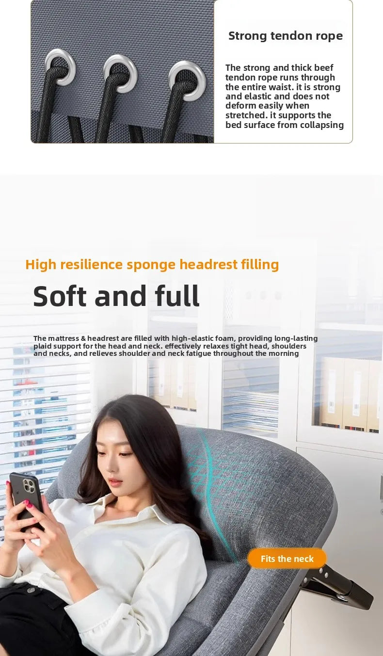 Household GoodsLunch Break Folding Bed Office Single Recliner Portable Hospital Escort March Dual-purpose Nap Bed